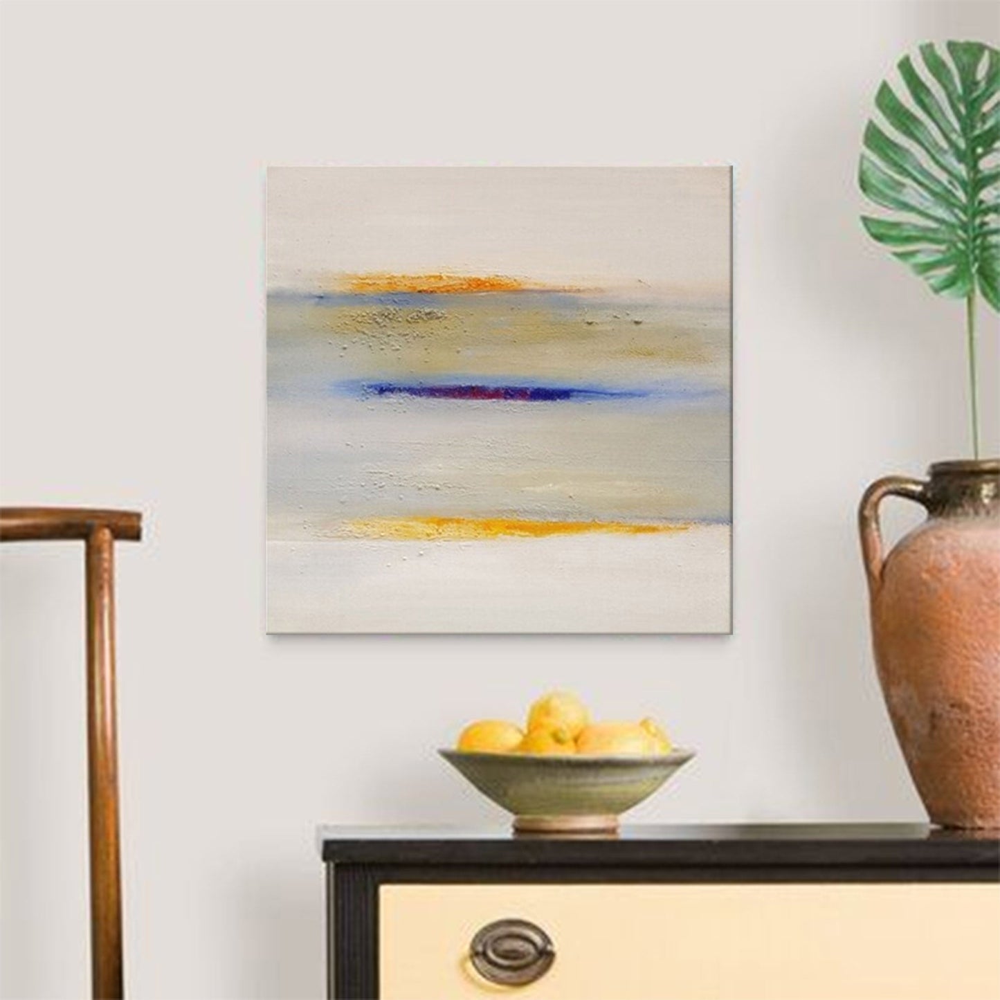 Serene Horizon - Horizontal Wall Art Minimalist Abstract Painting