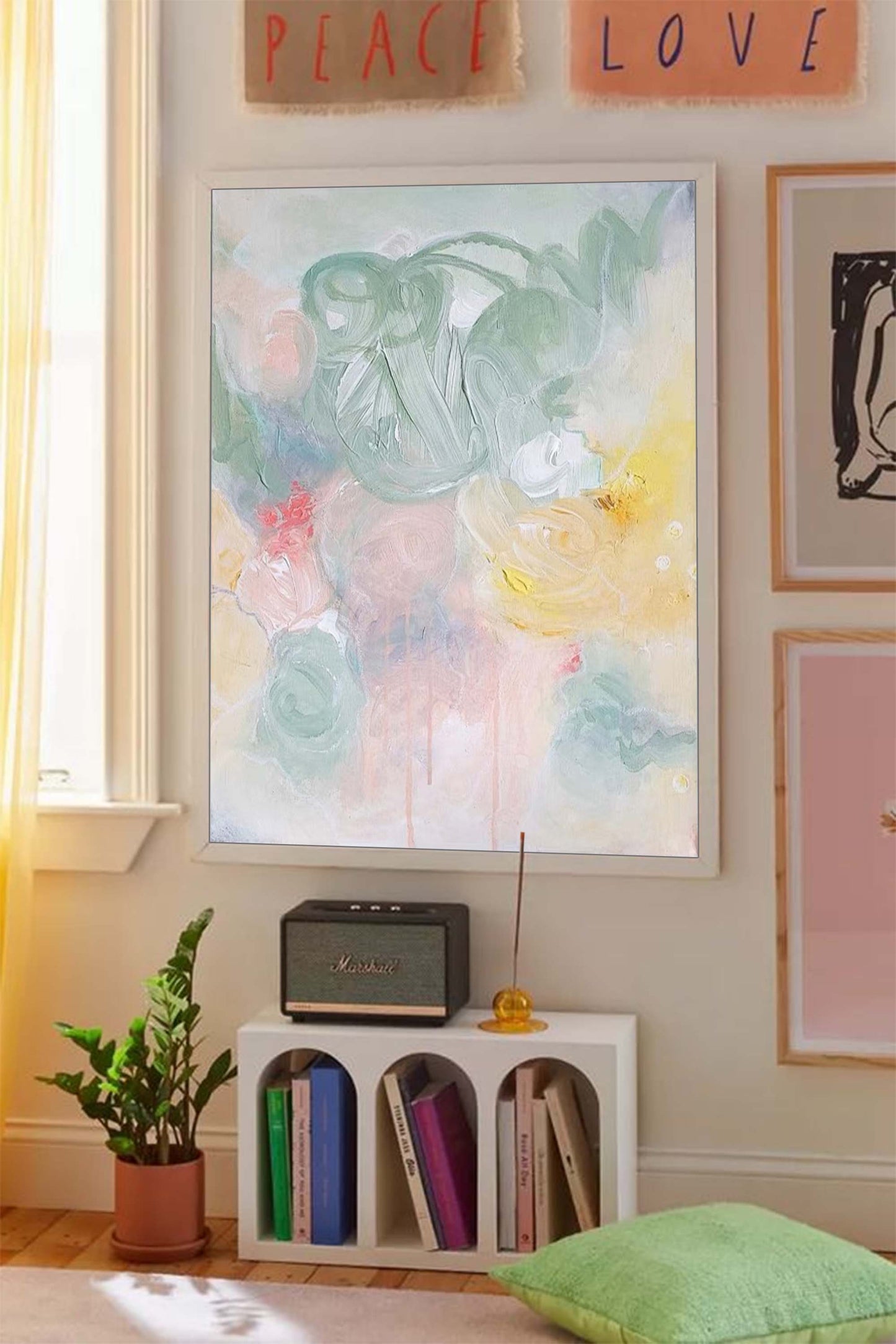 Ethereal Garden - Soft Abstract Painting Pastel Floral Art