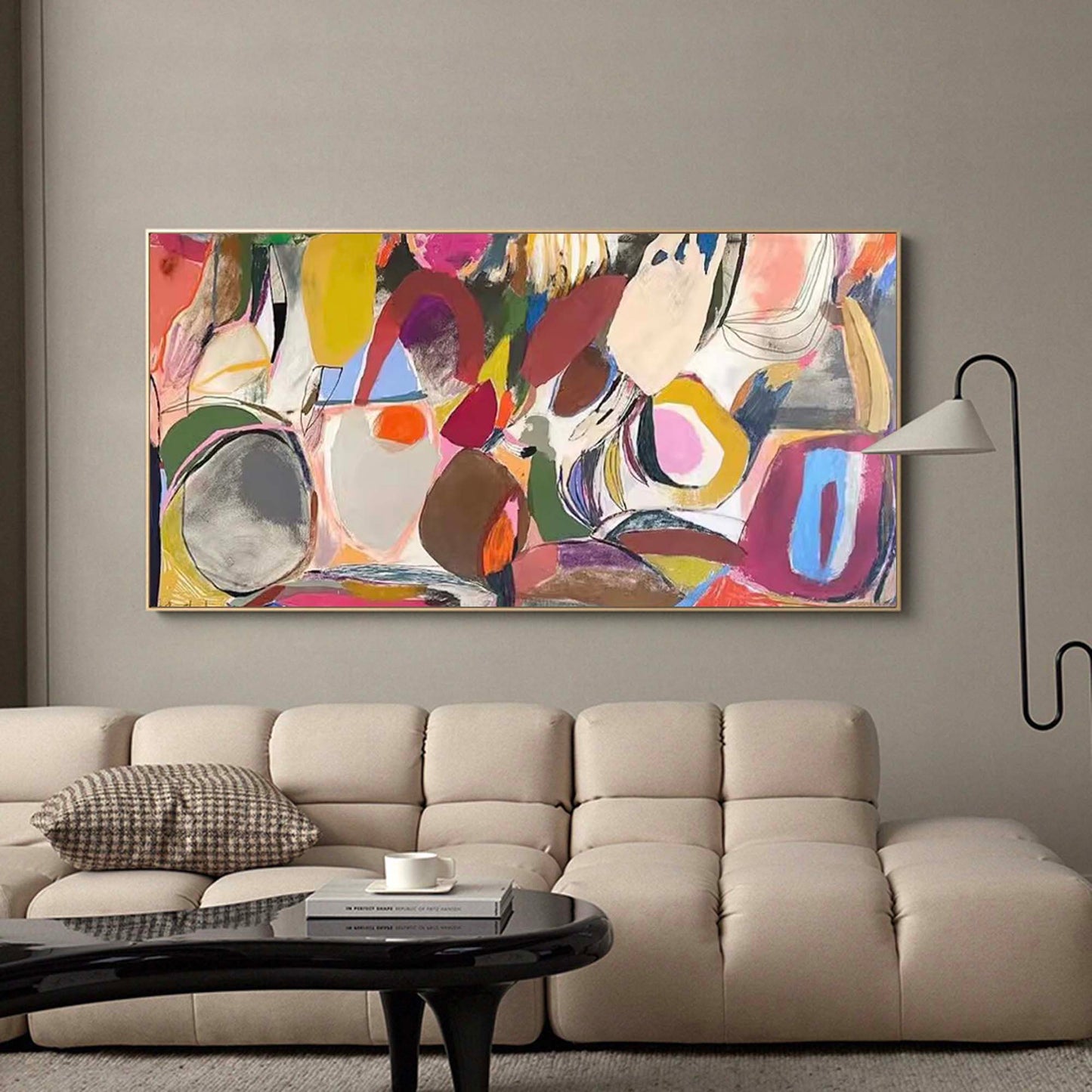 Bohemian Rhapsody - Eclectic Wall Art Panoramic Abstract Canvas