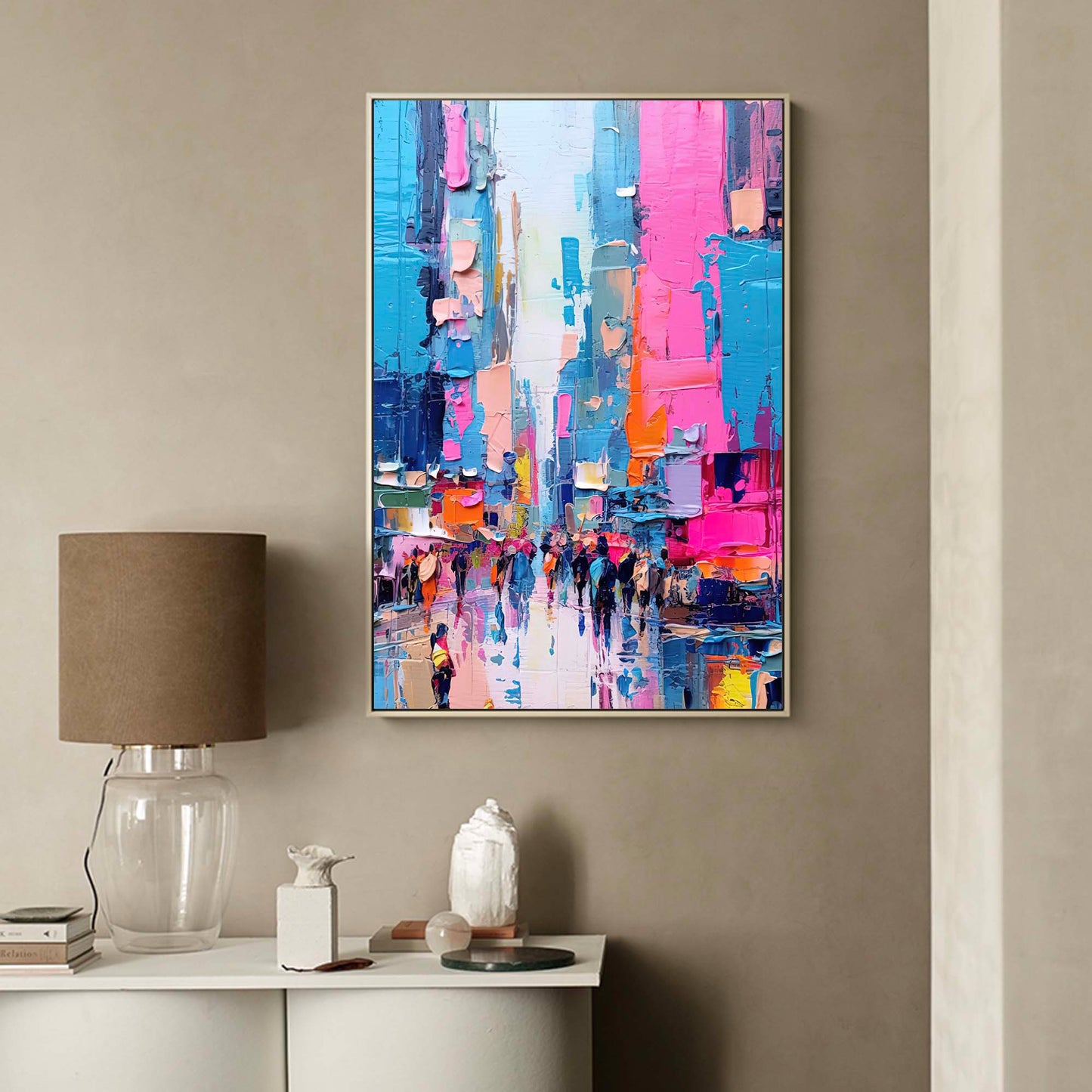 City Pulse - Urban Wall Art Colorful Abstract Street Scene