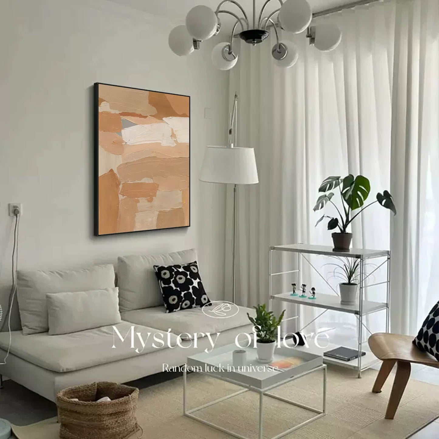 Earthy Layers - Minimalist Beige Texture Painting on Canvas