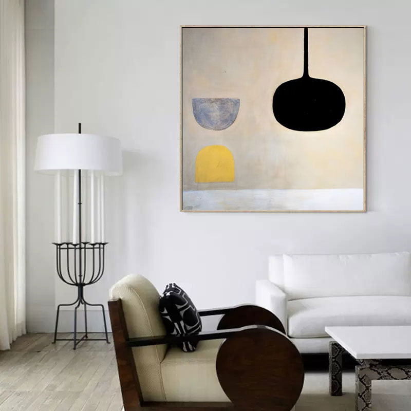 Suspended Forms - Minimalist Abstract Wall Art Canvas