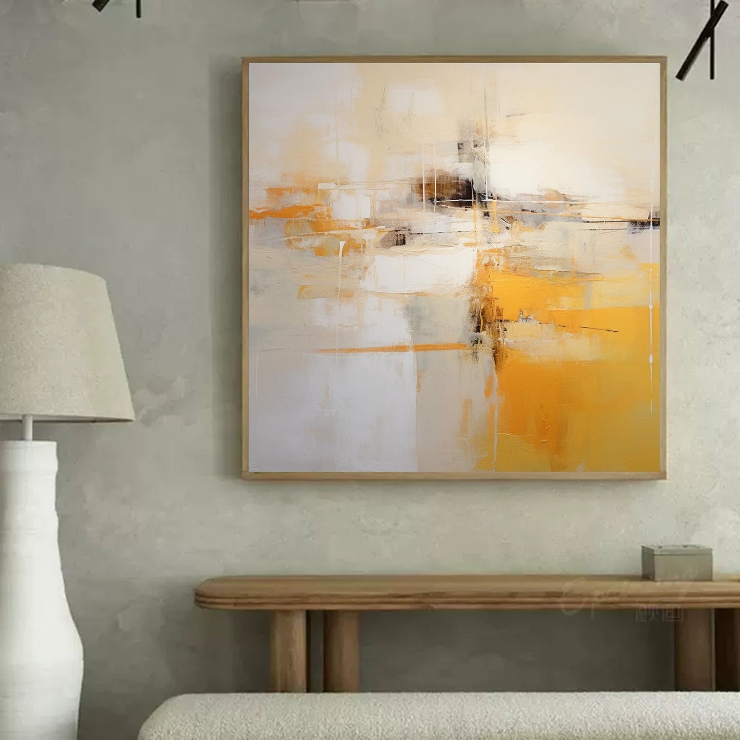 Golden Hour - Abstract Art Paintings for Living Room