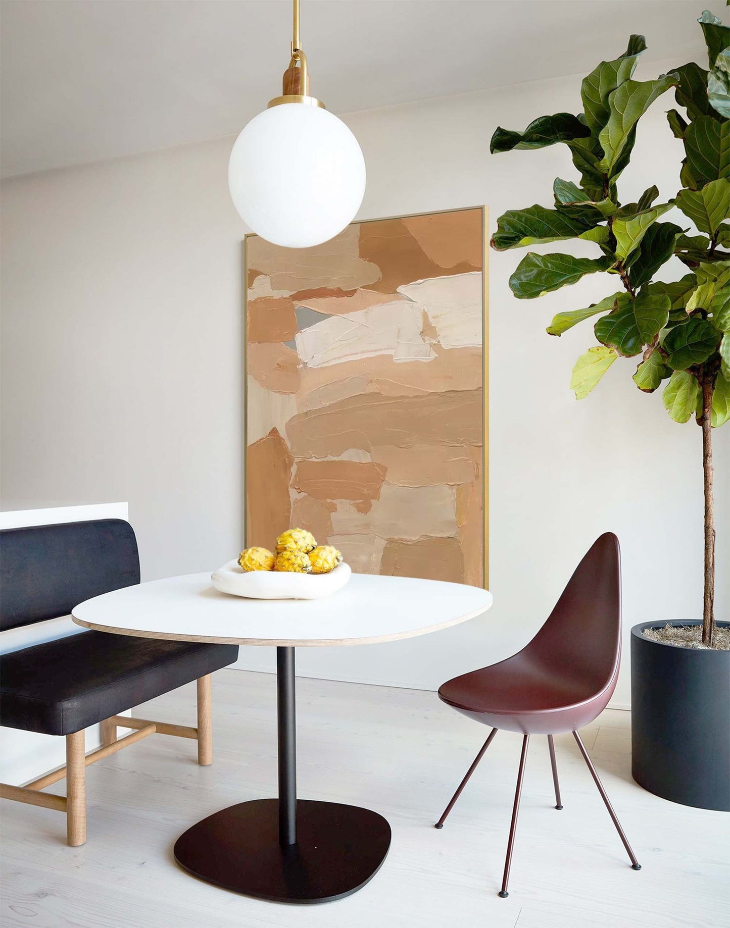 Earthy Layers - Minimalist Beige Texture Painting on Canvas