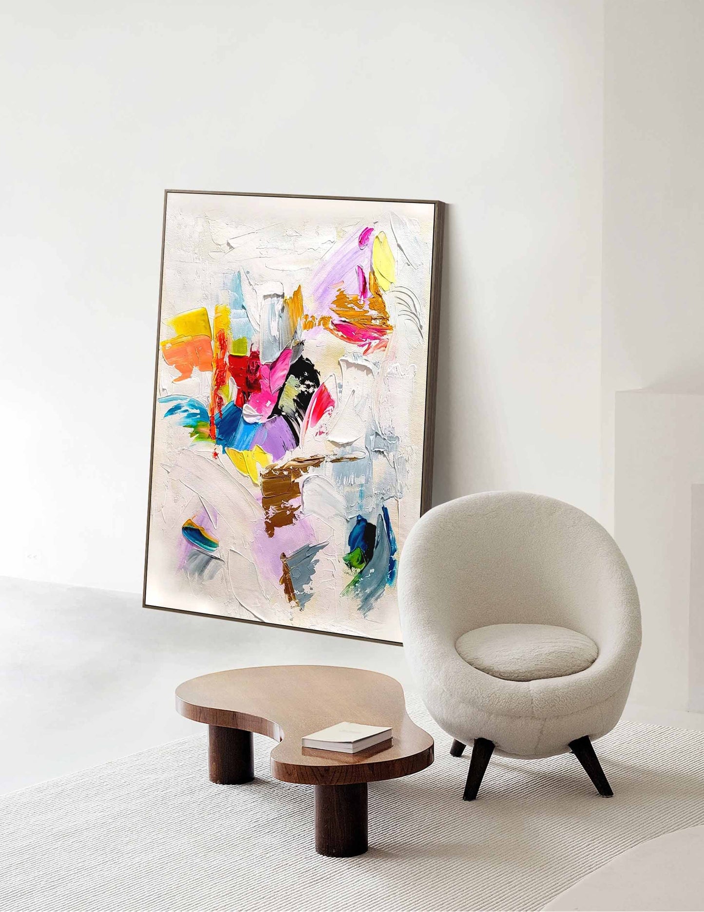 Vibrant Motion - Canvas Wall Art Abstract Impasto Painting