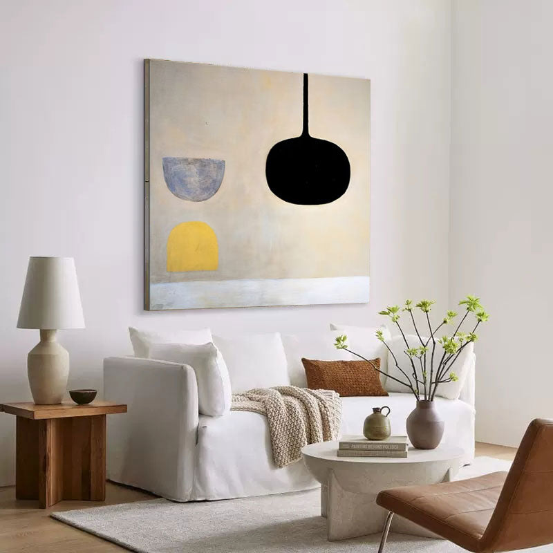 Suspended Forms - Minimalist Abstract Wall Art Canvas