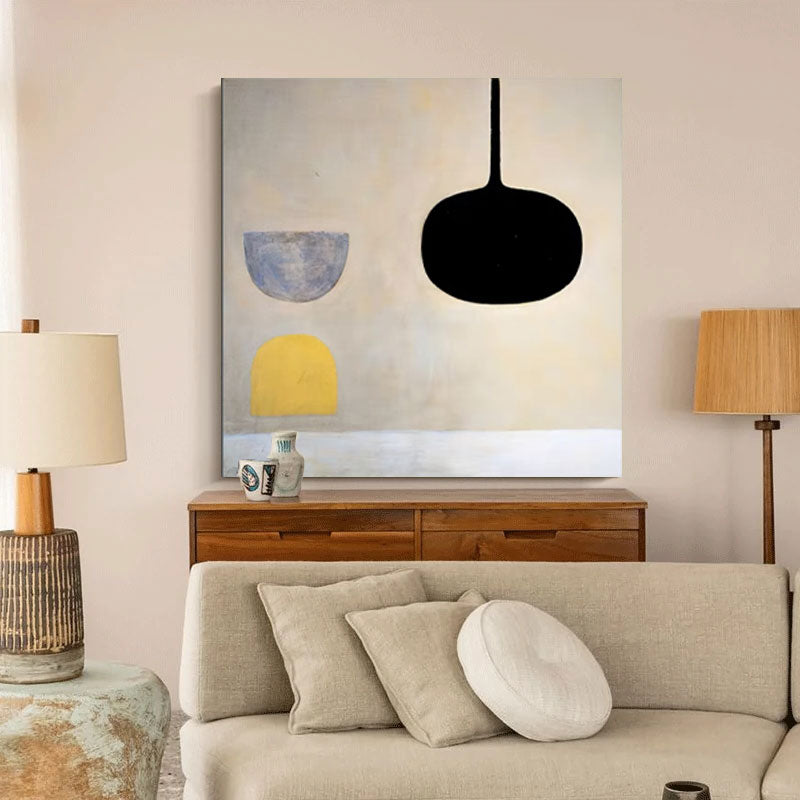 Suspended Forms - Minimalist Abstract Wall Art Canvas