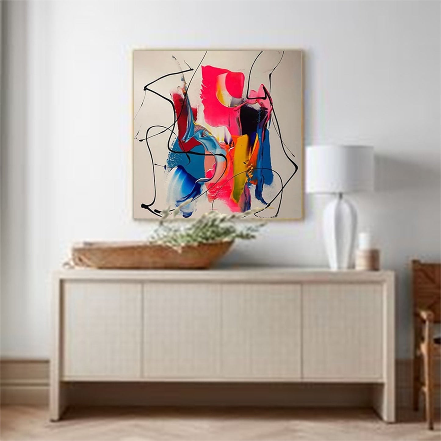 Liquid Motion - Contemporary Abstract Wall Art Colorful Canvas