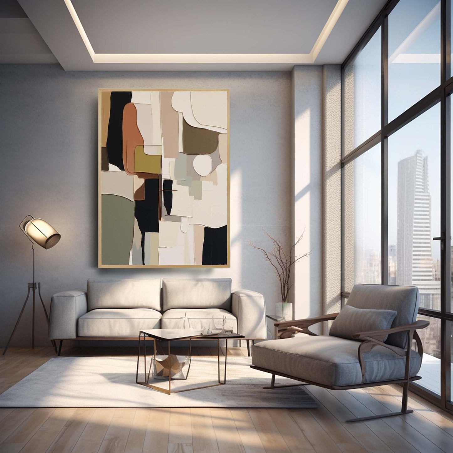 Earthscape Forms - Organic Modern Textured Abstract Art in Neutrals