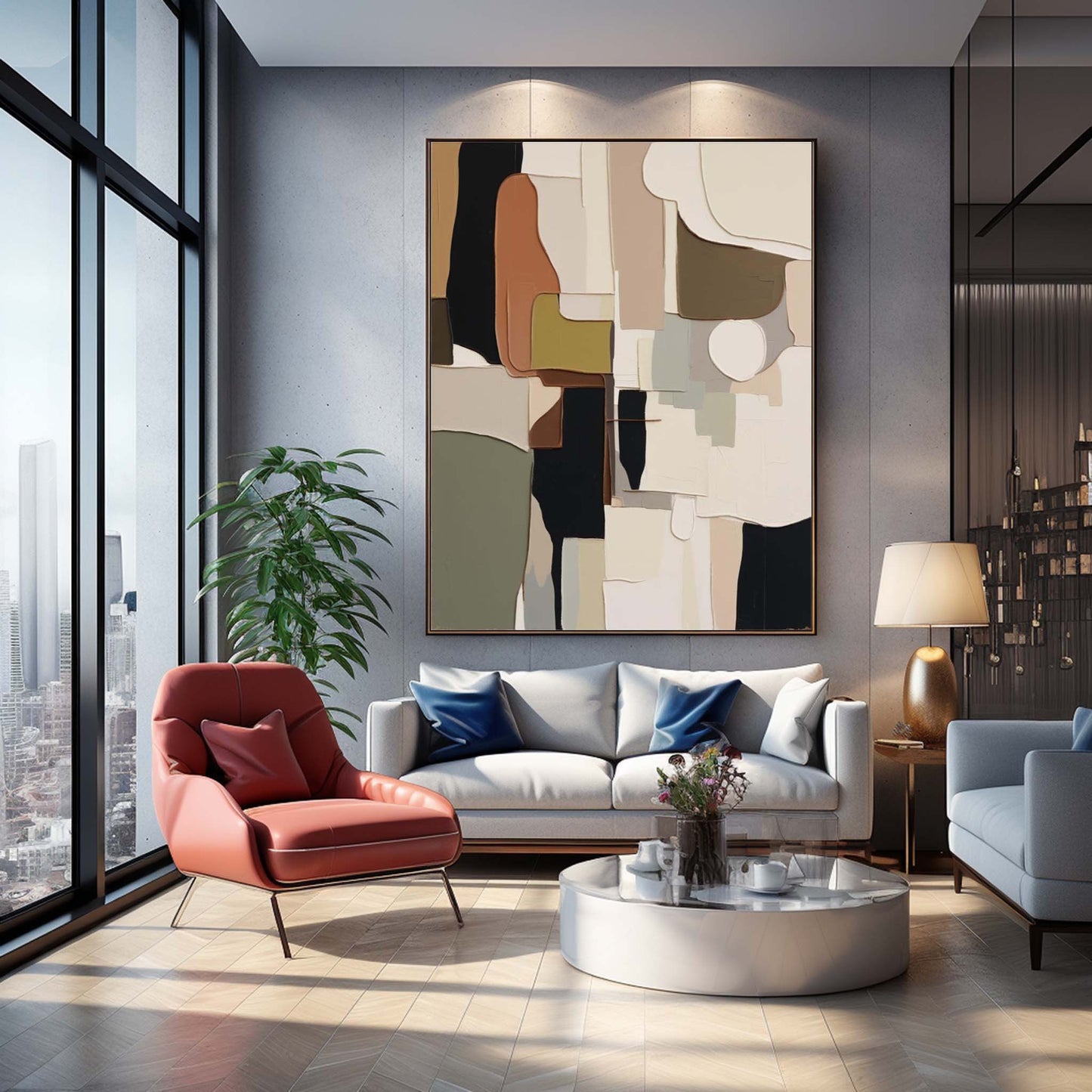 Earthscape Forms - Organic Modern Textured Abstract Art in Neutrals