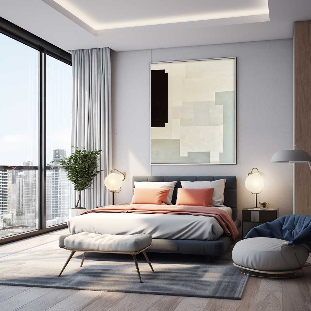 Structure in Monochrome - Modern Minimal Black White Gray Wall Art