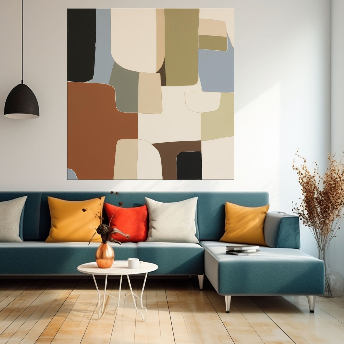 Terra Firma - Modern Minimal Brown and Gray Wall Art
