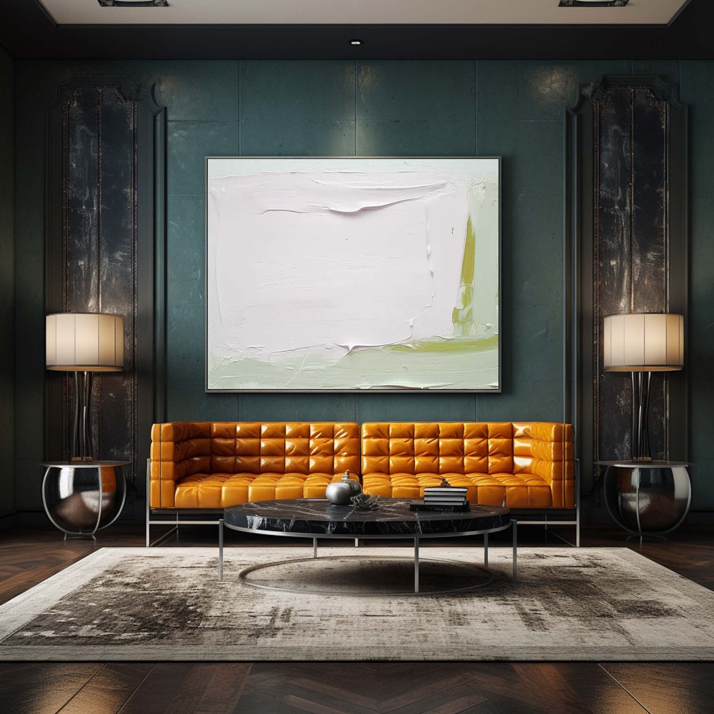 Serene Texture - Heavy Impasto Minimalist White Art Painting