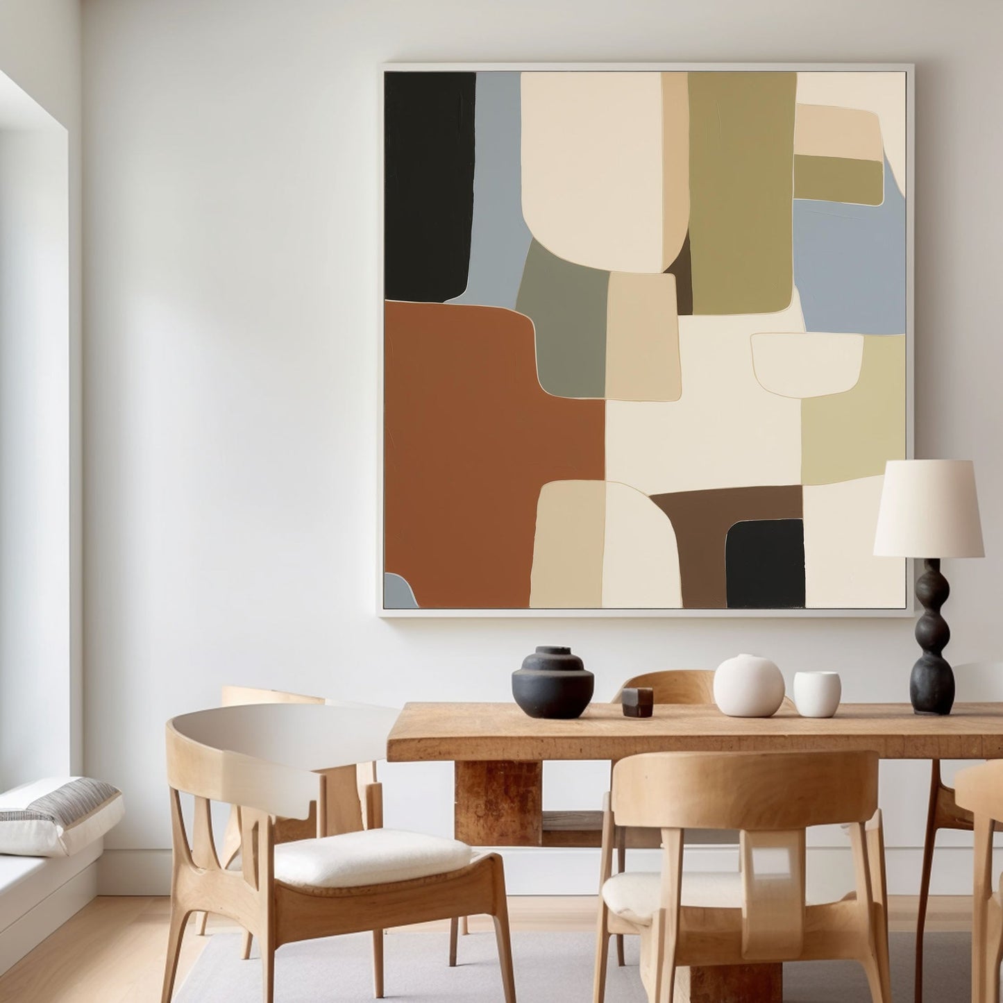 Terra Firma - Modern Minimal Brown and Gray Wall Art