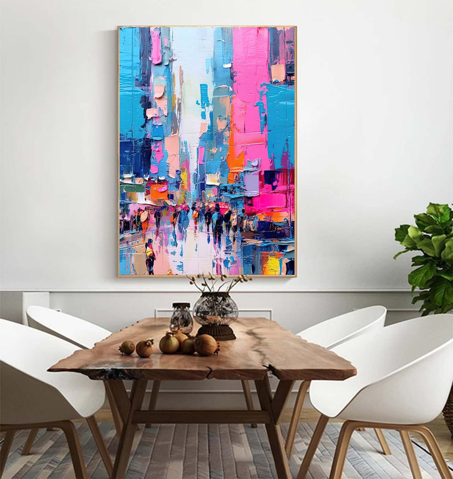 City Pulse - Urban Wall Art Colorful Abstract Street Scene