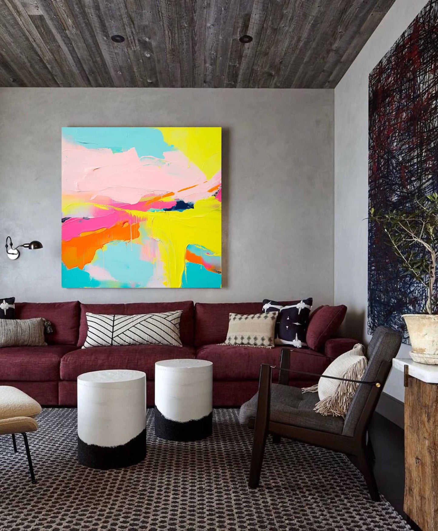 Summer Joy - Happy and Bright Abstract Colorful Painting