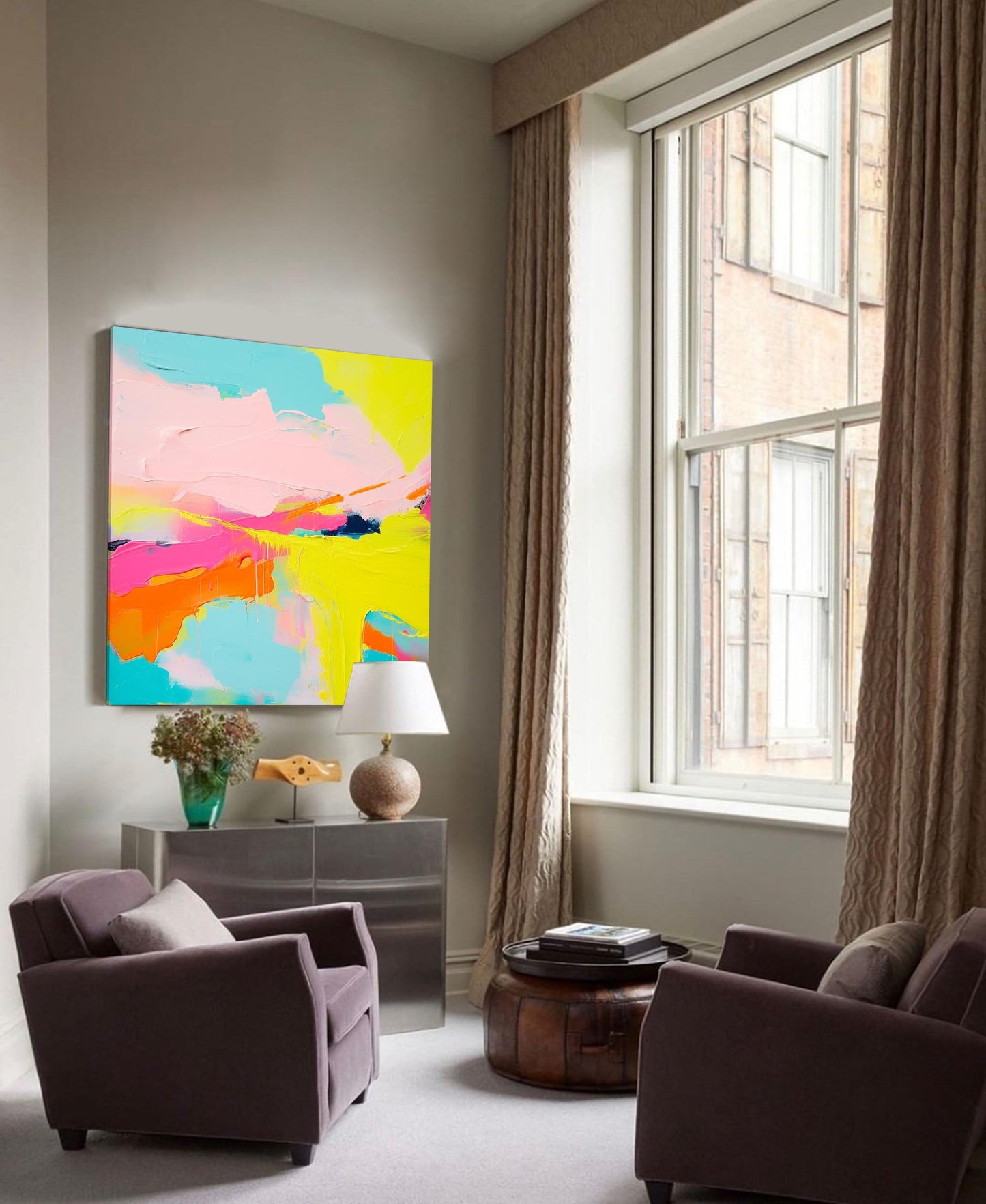 Summer Joy - Happy and Bright Abstract Colorful Painting