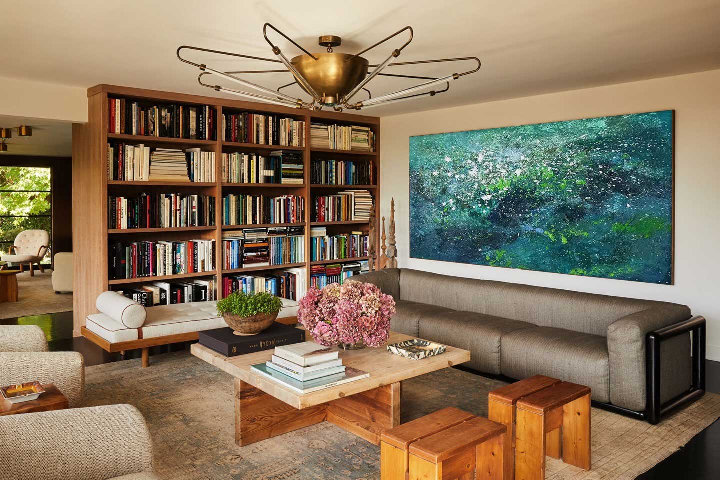 Emerald Depths - Large Textured Green Abstract Painting