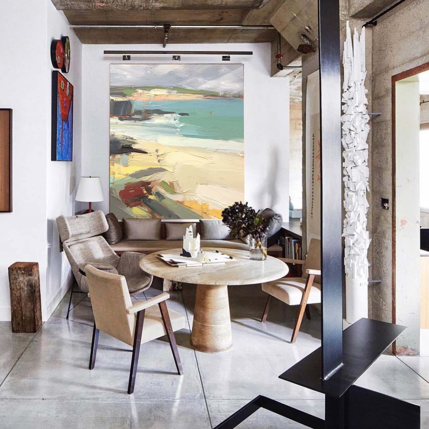 Coastal Texture - Abstract Seascape Wall Art Oil Painting