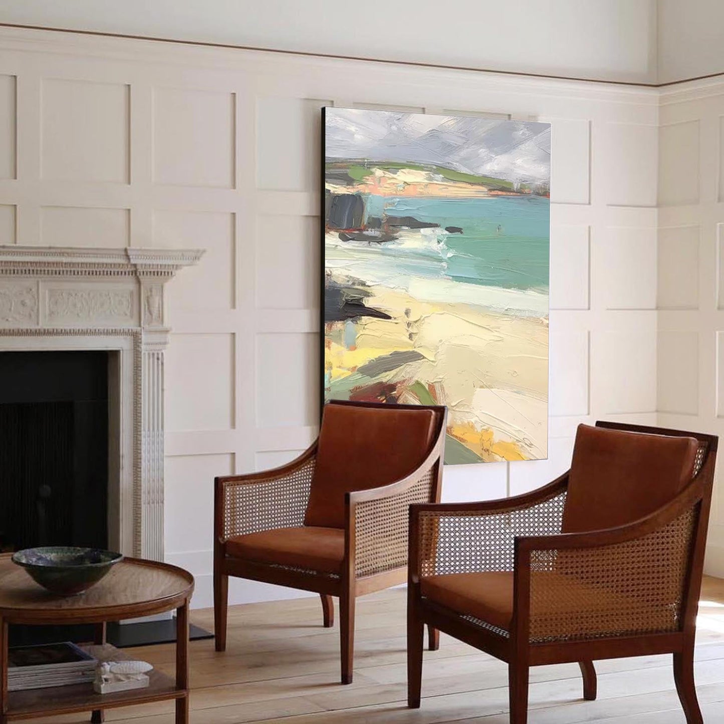 Coastal Texture - Abstract Seascape Wall Art Oil Painting