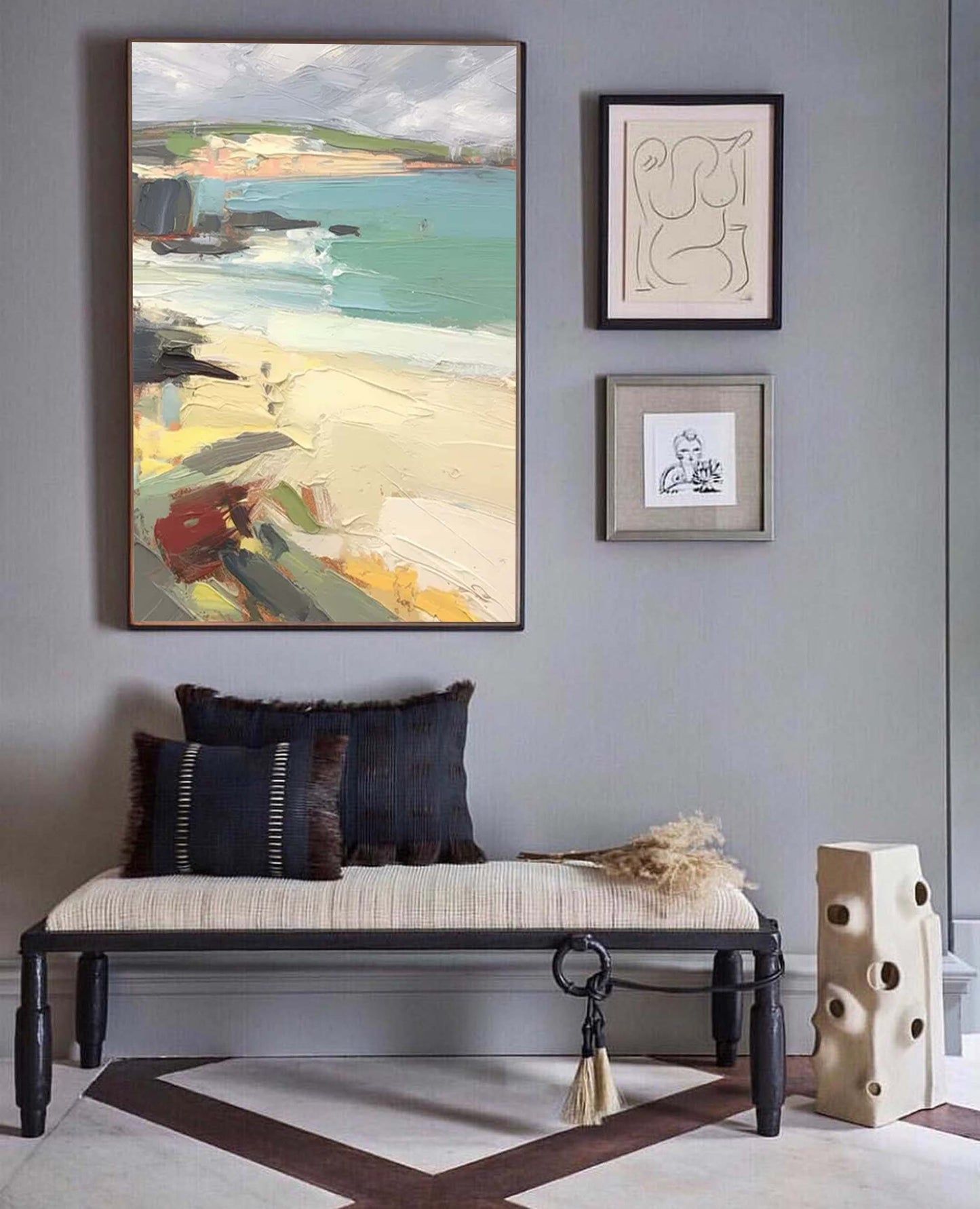 Coastal Texture - Abstract Seascape Wall Art Oil Painting