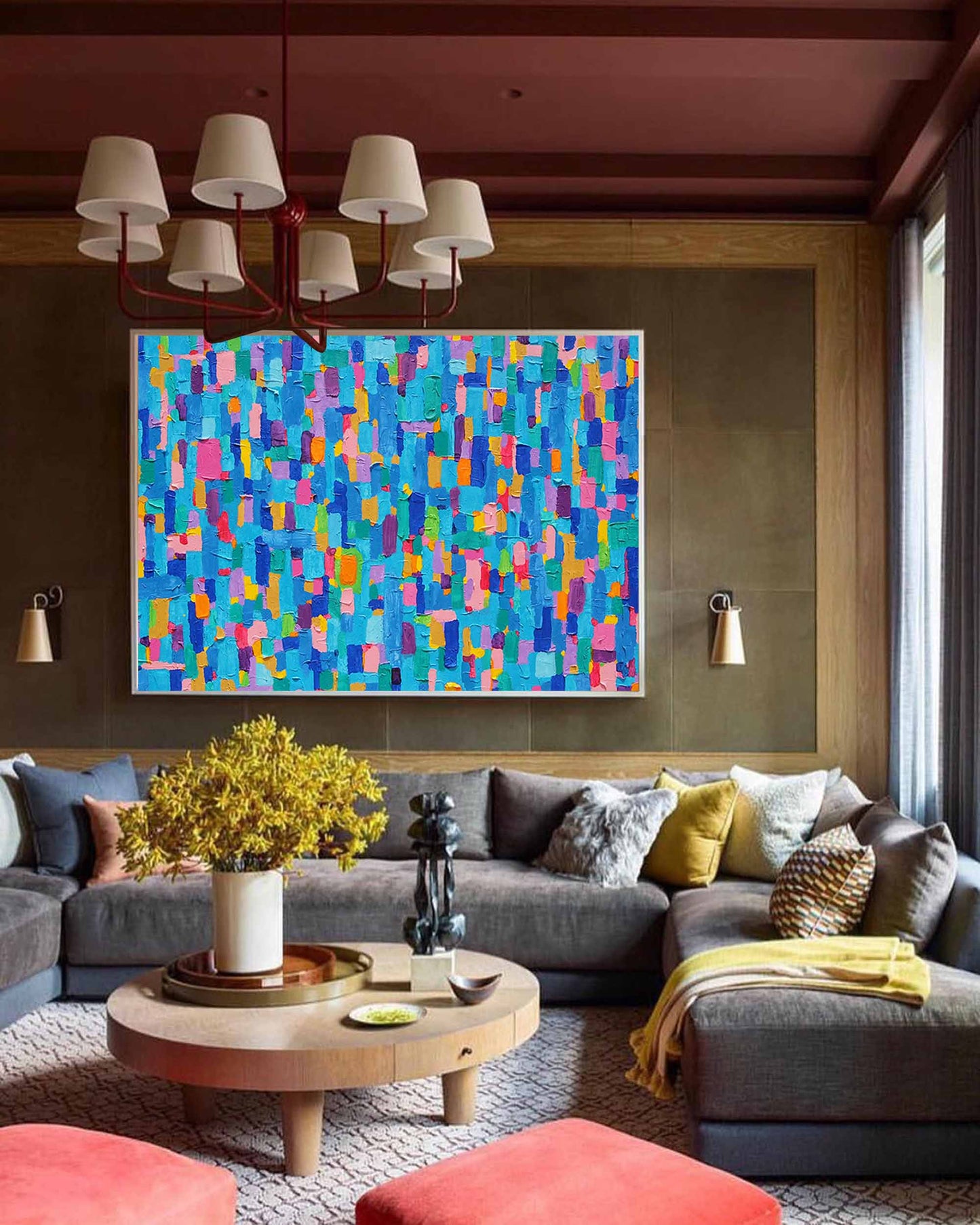 Digital Confetti - Colorful Abstract Vibrant Wall Art