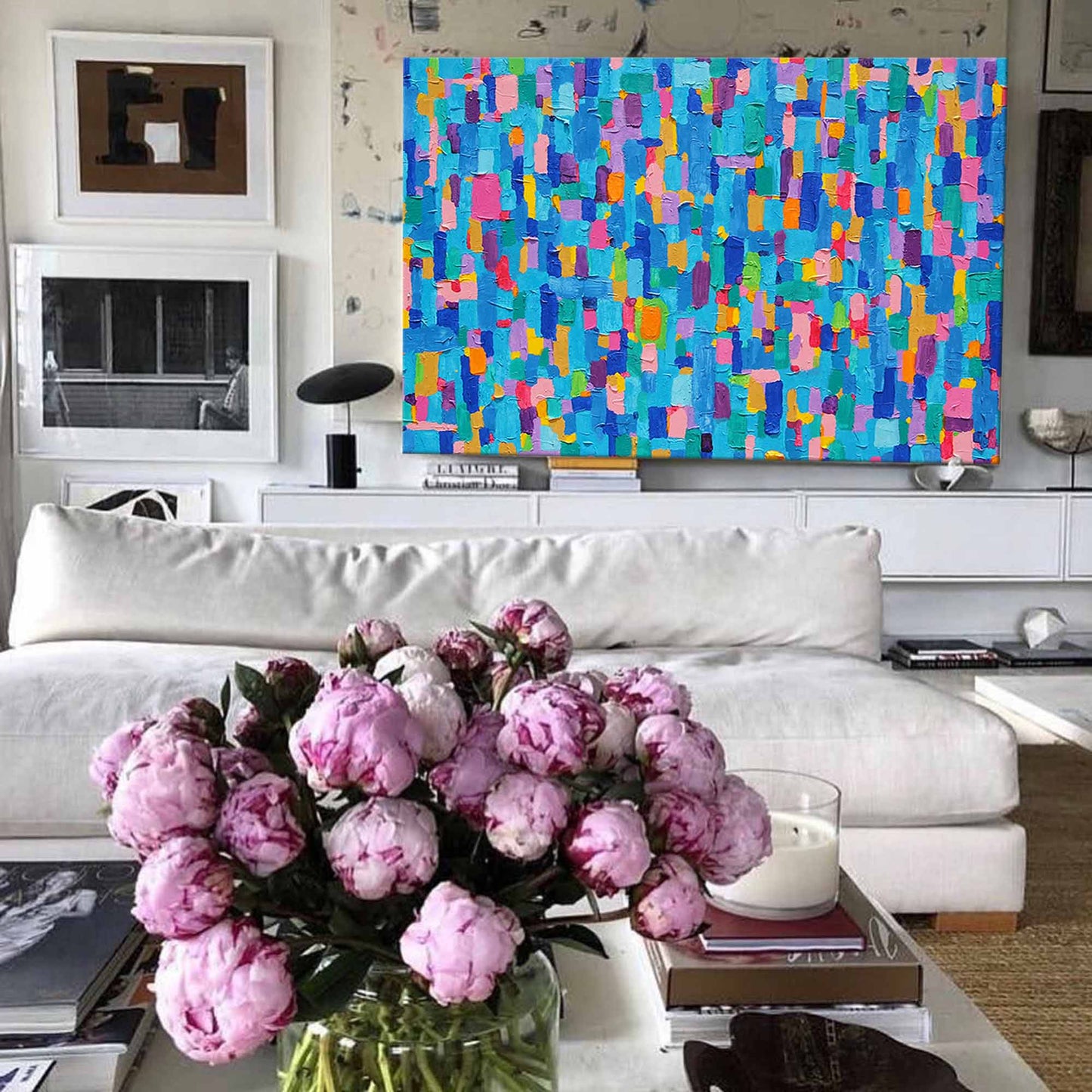 Digital Confetti - Colorful Abstract Vibrant Wall Art