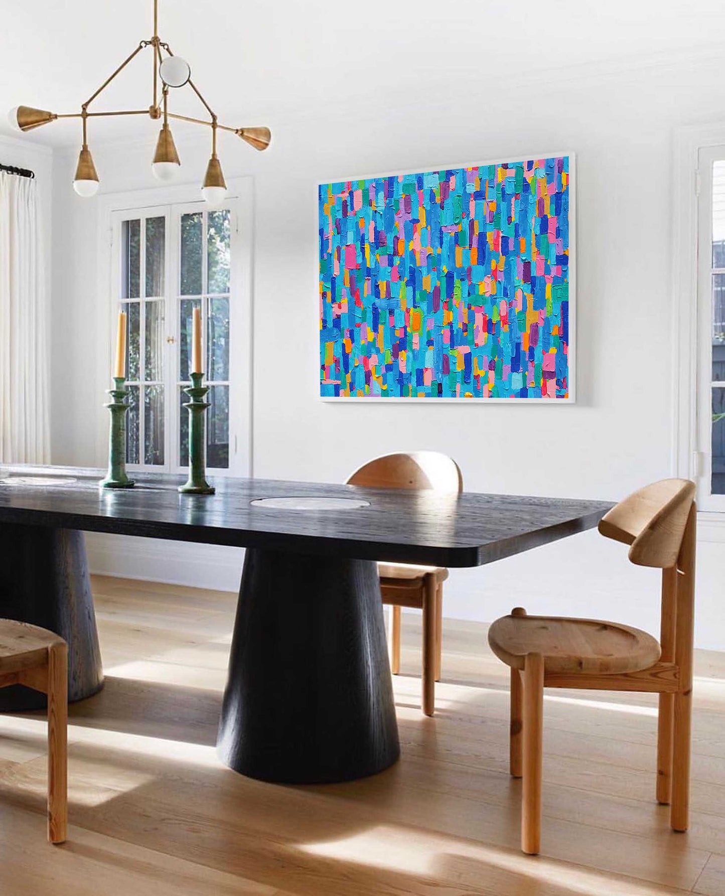 Digital Confetti - Colorful Abstract Vibrant Wall Art