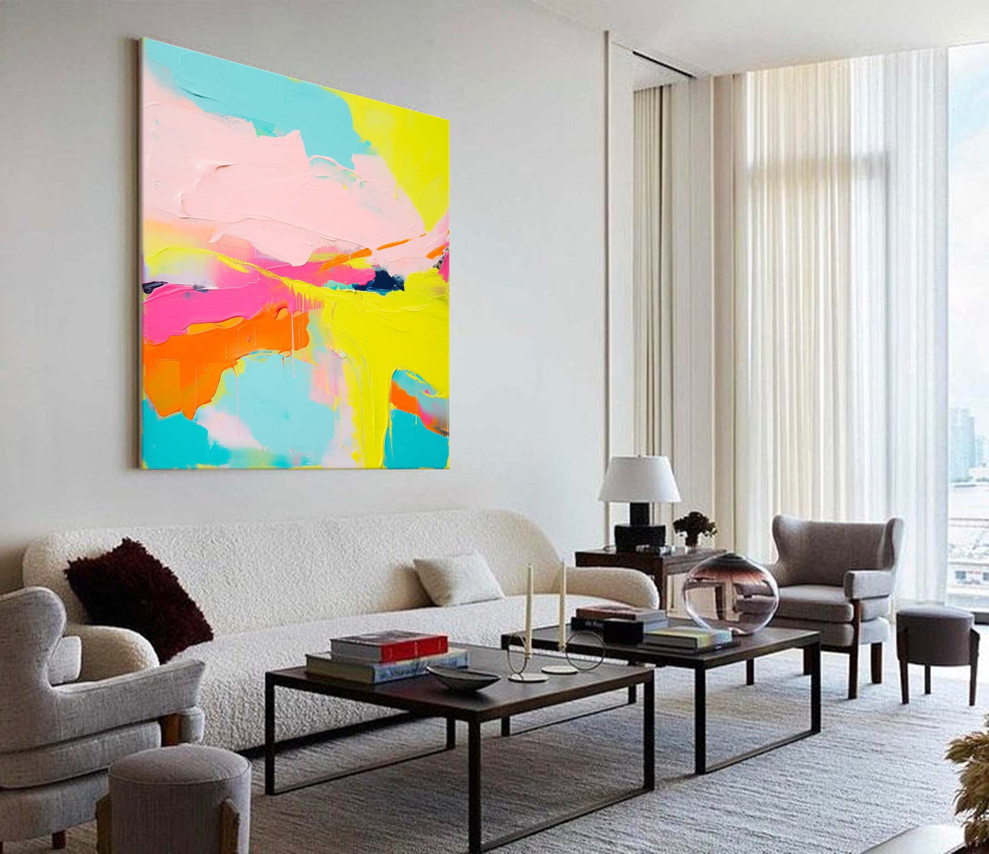 Summer Joy - Happy and Bright Abstract Colorful Painting