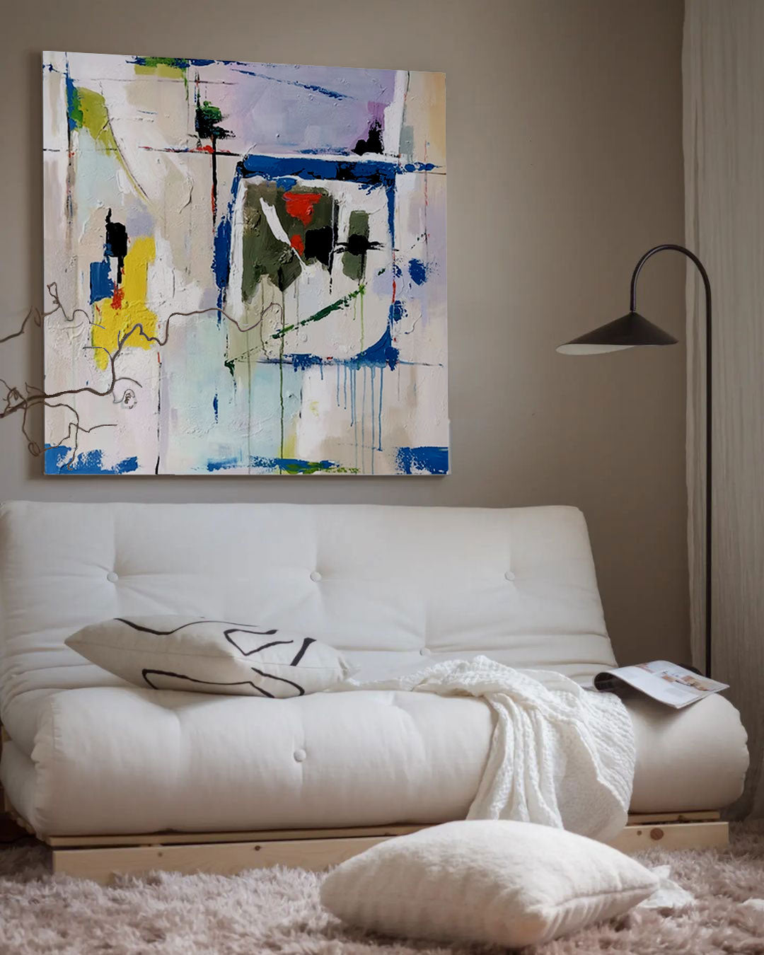 Structural Balance - Modern Painting Wall Art Abstract Canvas