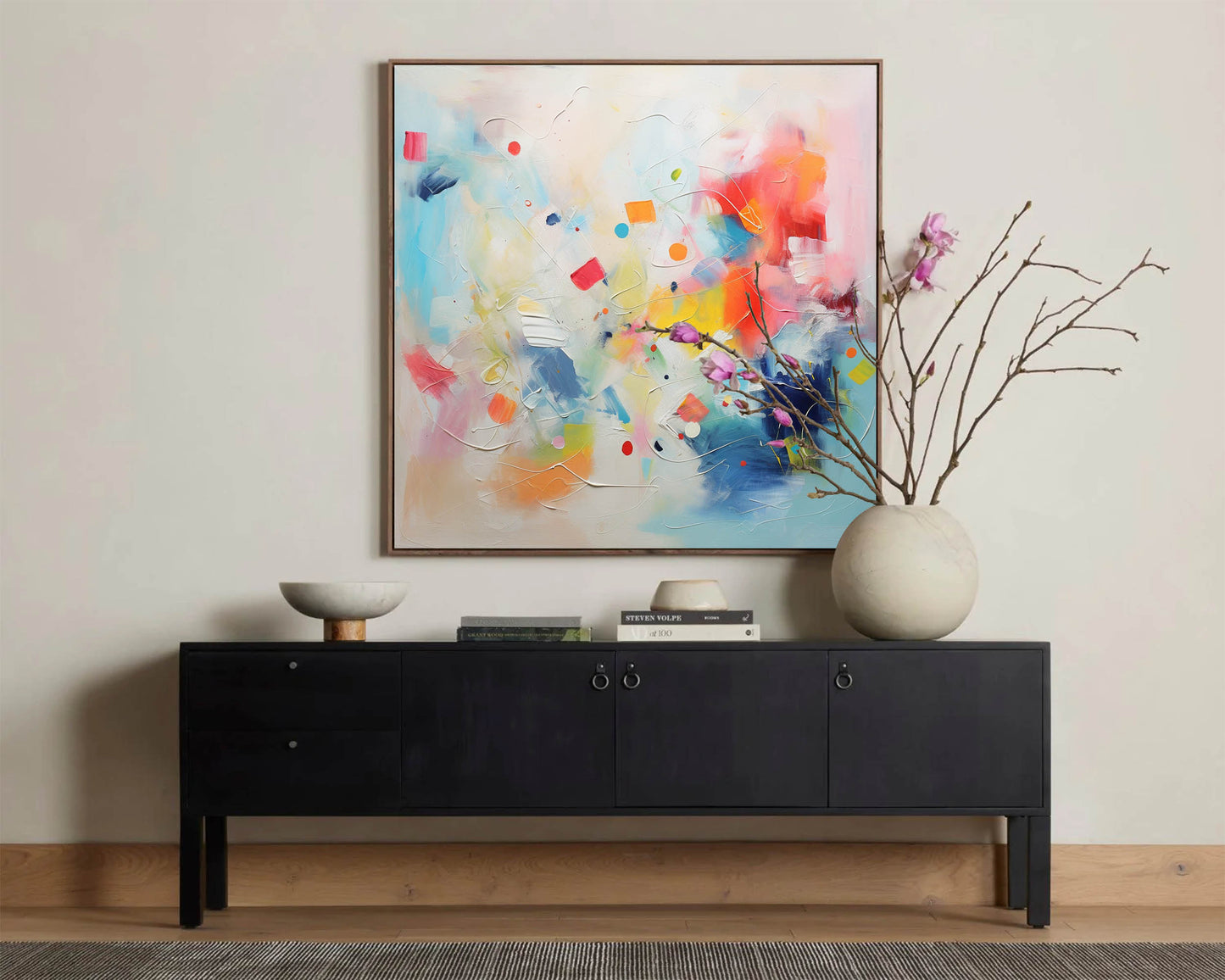 Joyful Chaos - Contemporary Abstract Art Painting, Colorful Modern Art