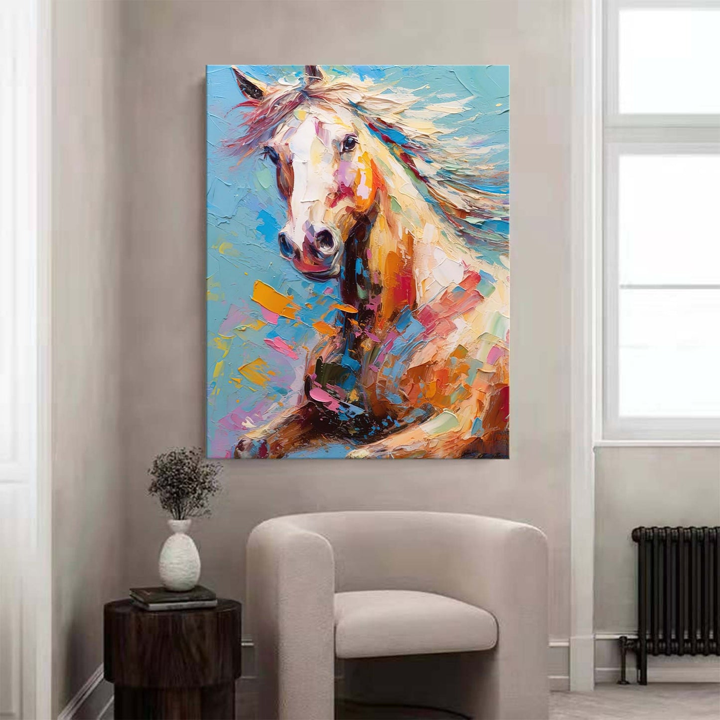Majestic Spirit - Colorful Animal Art Horse Artwork Canvas