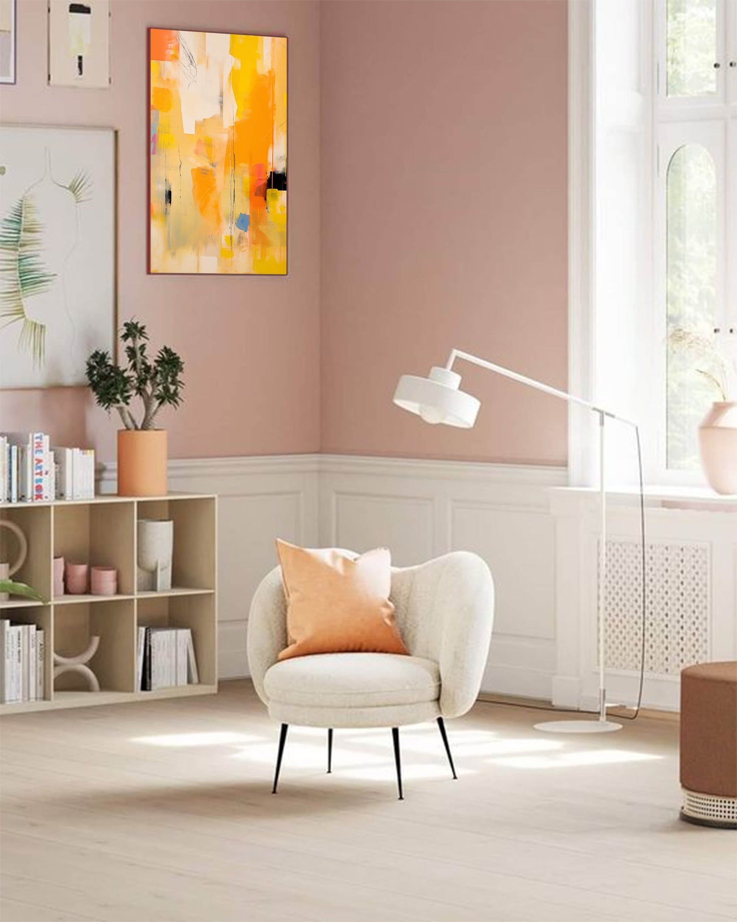 Urban Heat - Yellow and Orange Abstract Expressionism Art