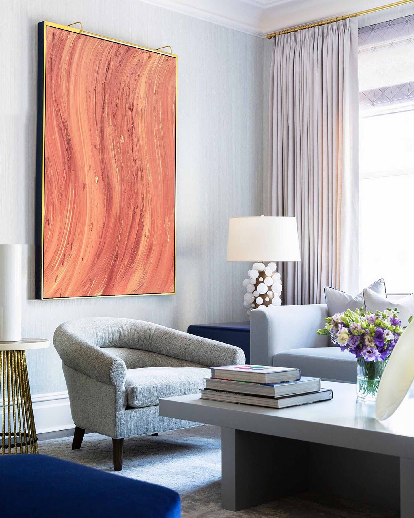 Terracotta Flow - Textured Burnt Orange Red Abstract Artwork