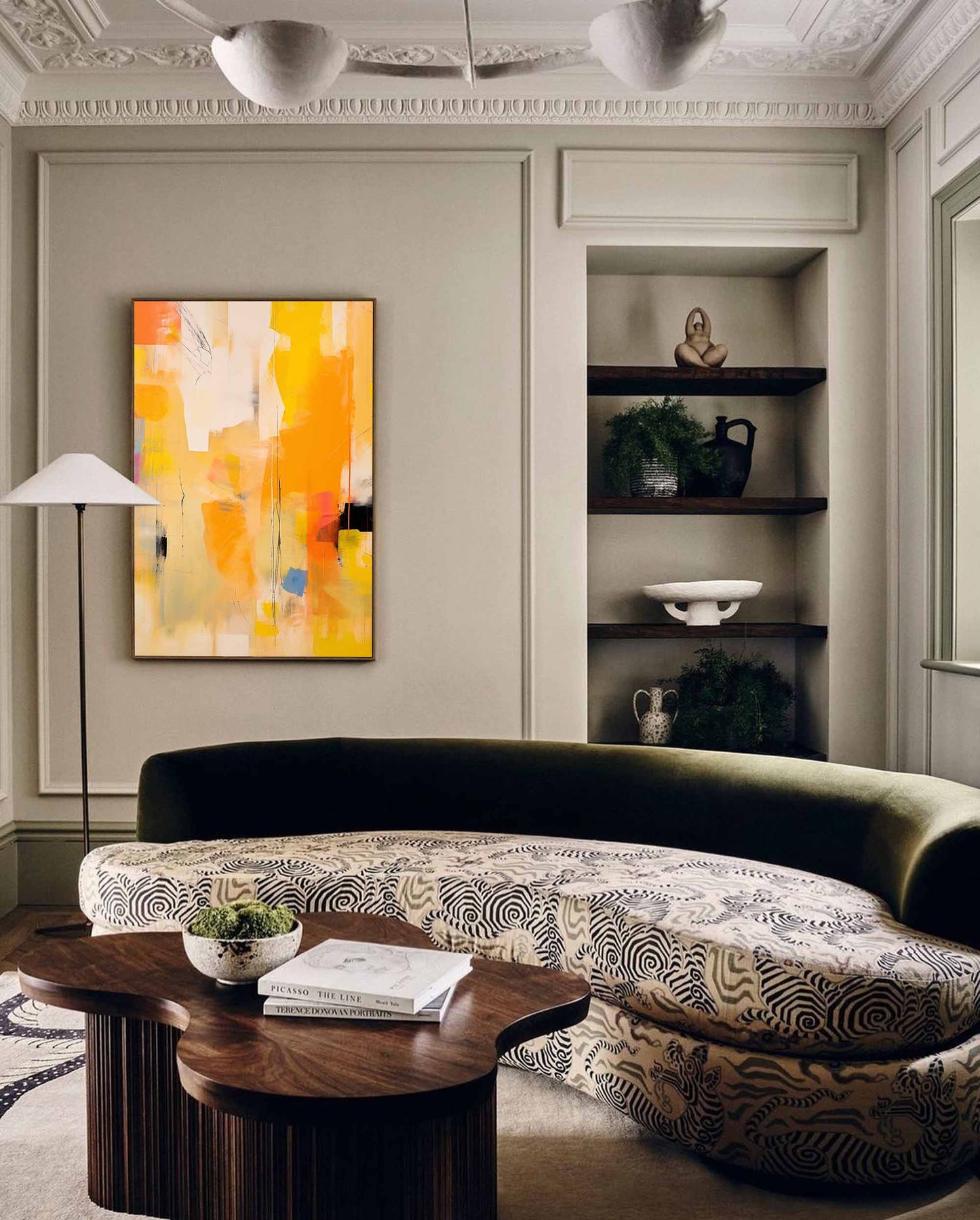 Urban Heat - Yellow and Orange Abstract Expressionism Art