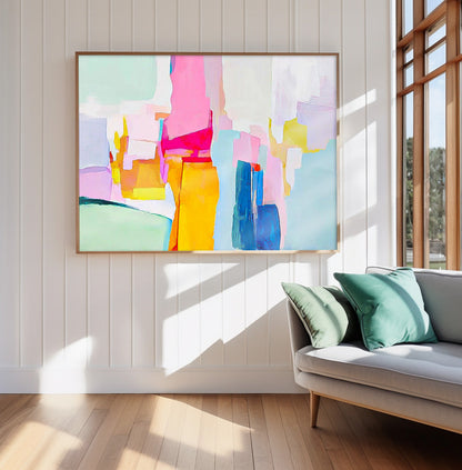 Abstract Textured Canvas Art – Hand-Finished Modern Wall Art