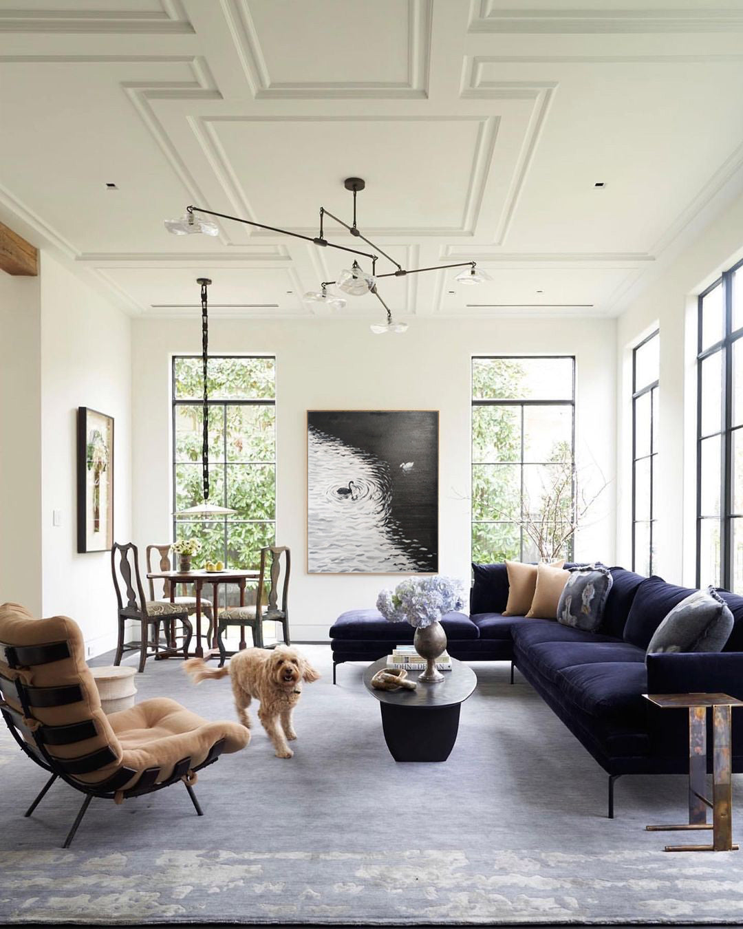 Duality - Black and White Art Paintings of Swans on Water