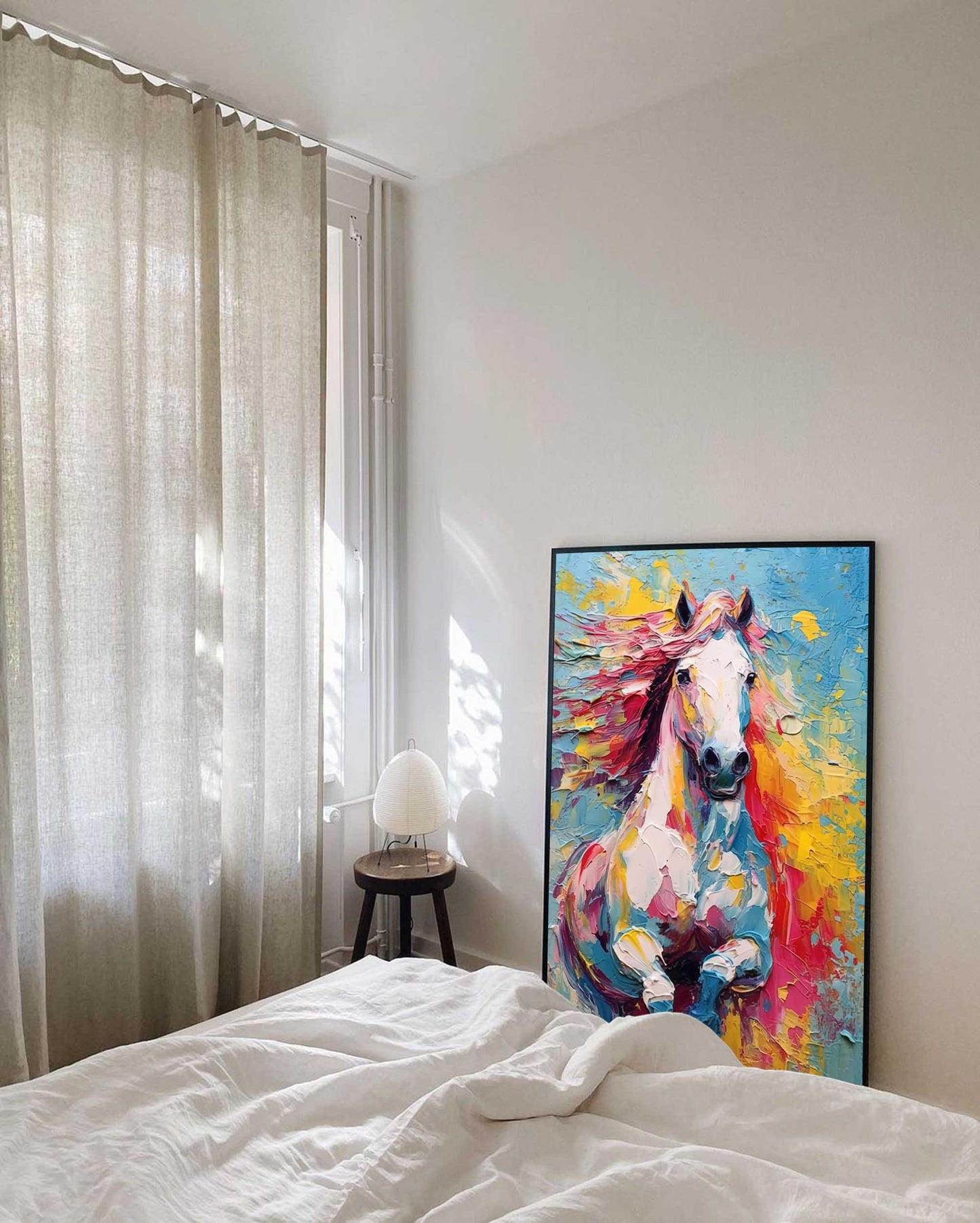 Spirit of the Wild - Vibrant Abstract Animal Painting of a Horse