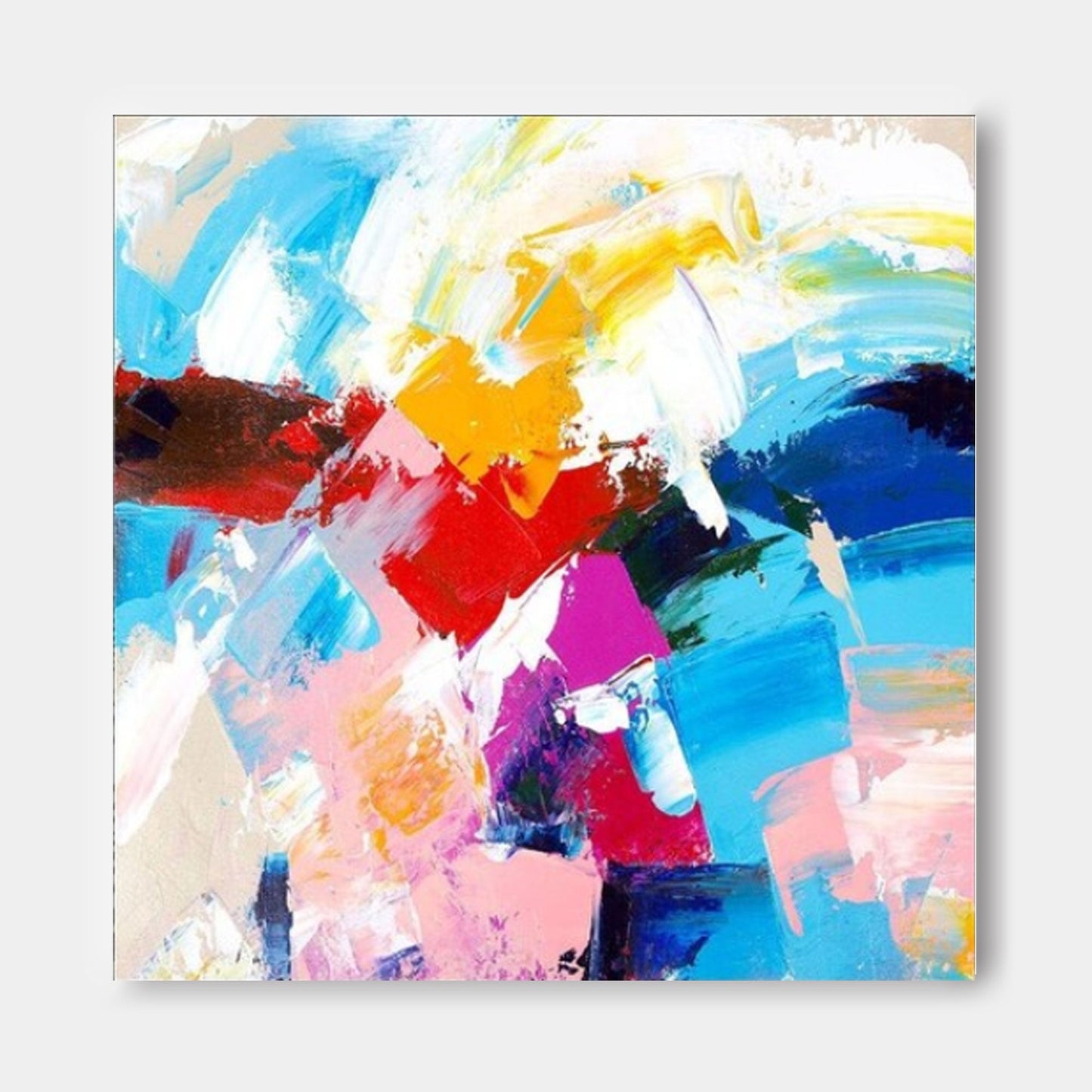 Vibrant Energy - Modern Abstract Wall Art Colorful Canvas