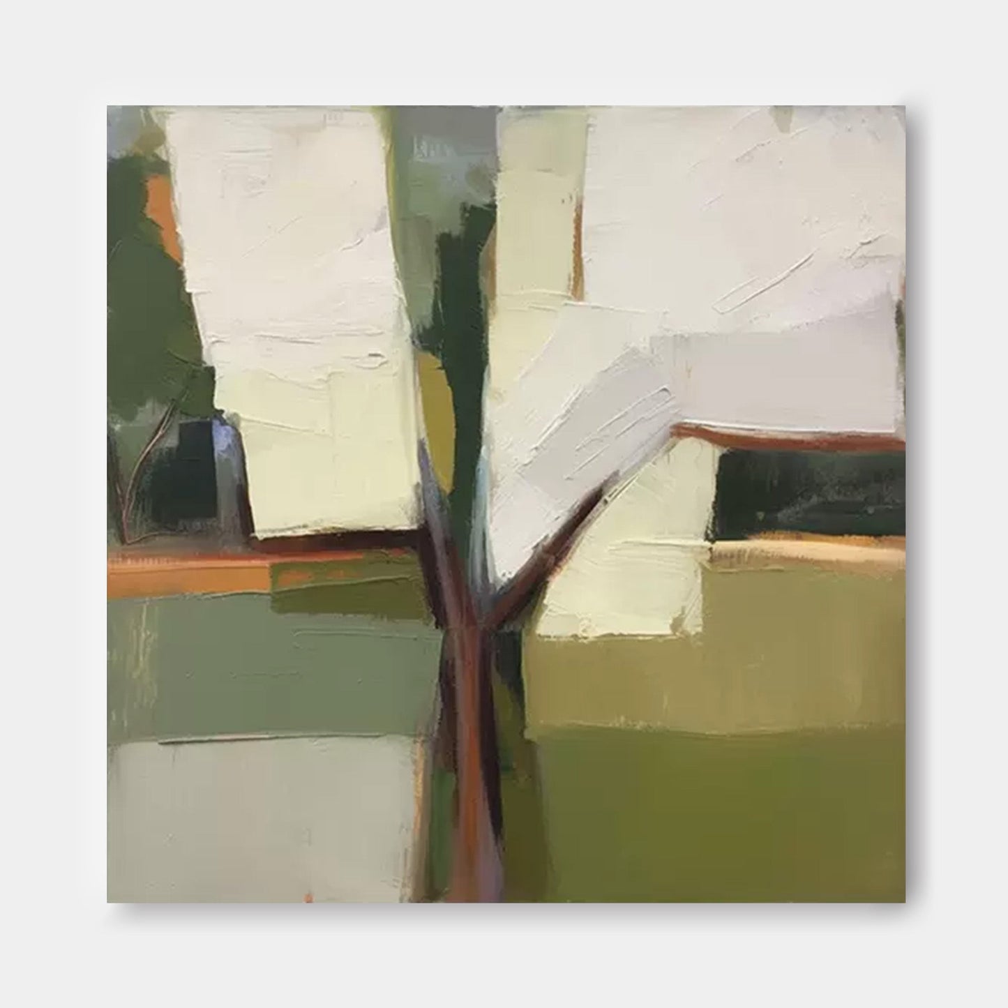 Olive Grove - Modern Art Abstract Tree Painting