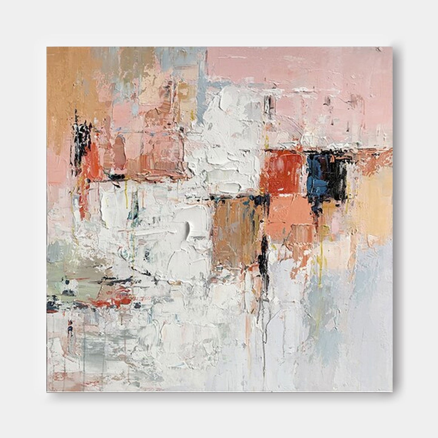 Urban Softness - Modern Wall Art Textured Abstract Canvas