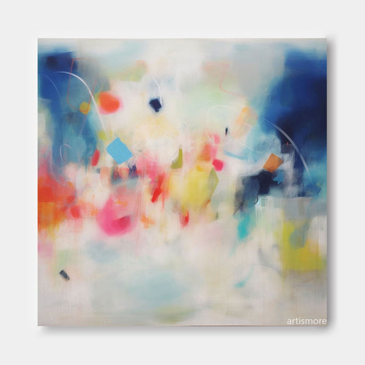 Joyful Dream - Contemporary Happy Abstract Painting, Modern Colorful Art