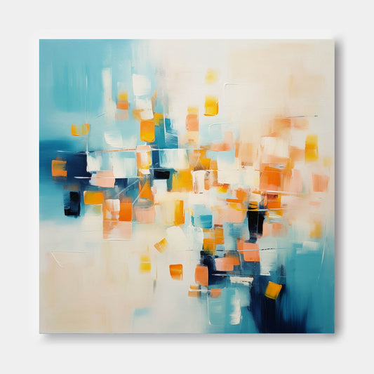 Digital Confetti - Contemporary Abstract Square Art Painting