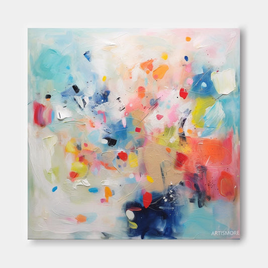 Joyful Dream - Abstract Art Colorful Painting, Modern Expressionist Art