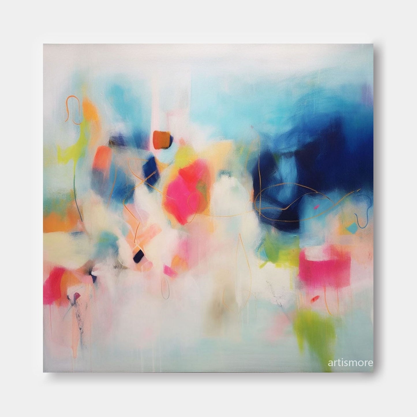 Dreamscape in Bloom - Contemporary Art Colorful Abstract Painting