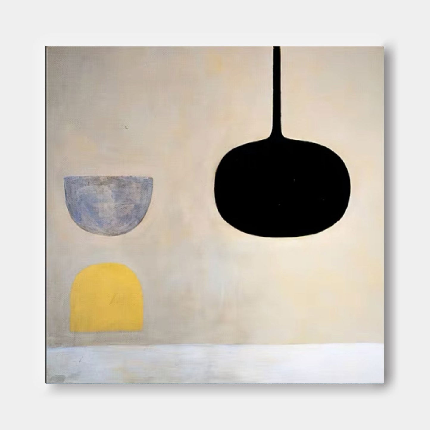 Suspended Forms - Minimalist Abstract Wall Art Canvas