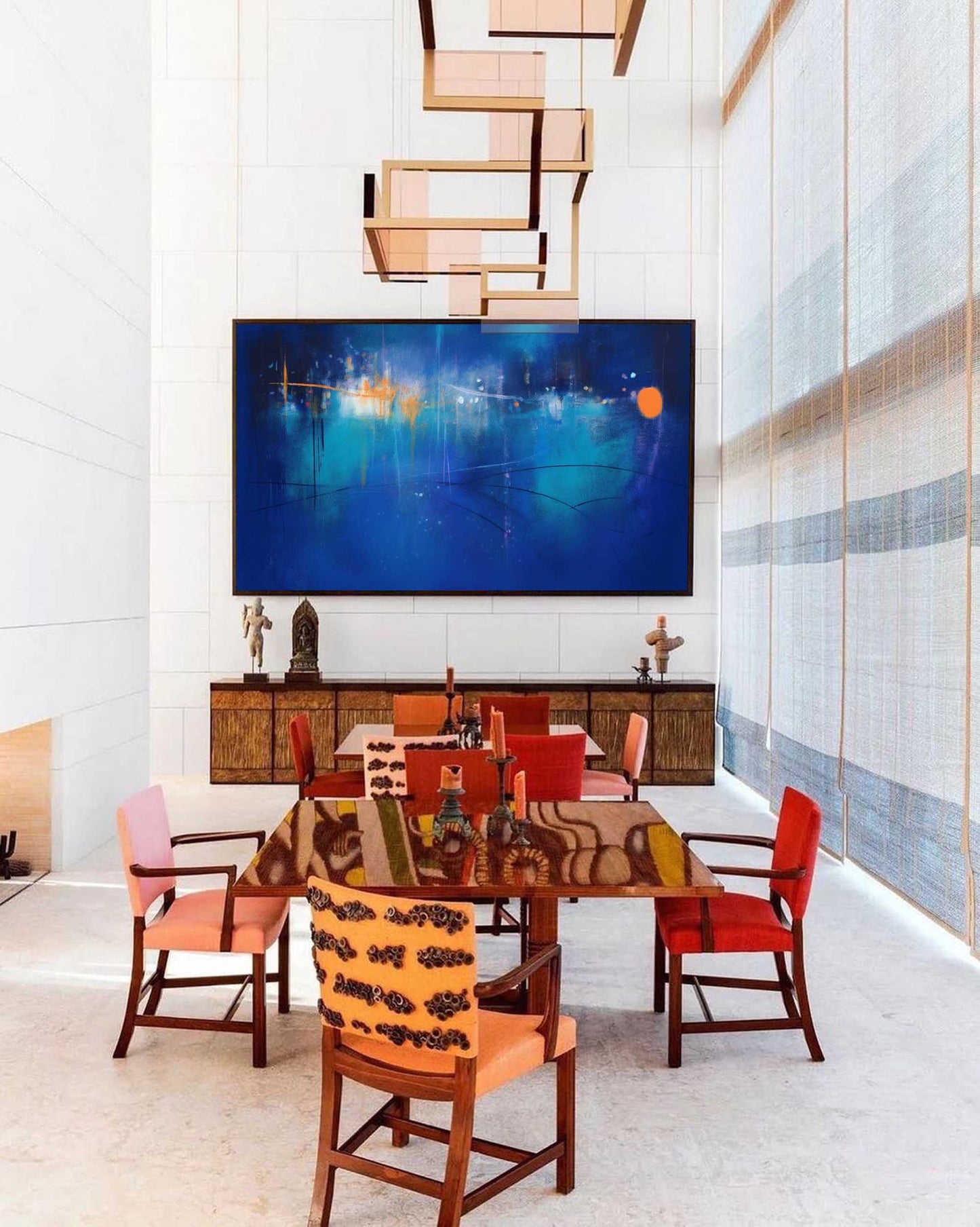 Midnight City - Moody Abstract Dark Art Painting