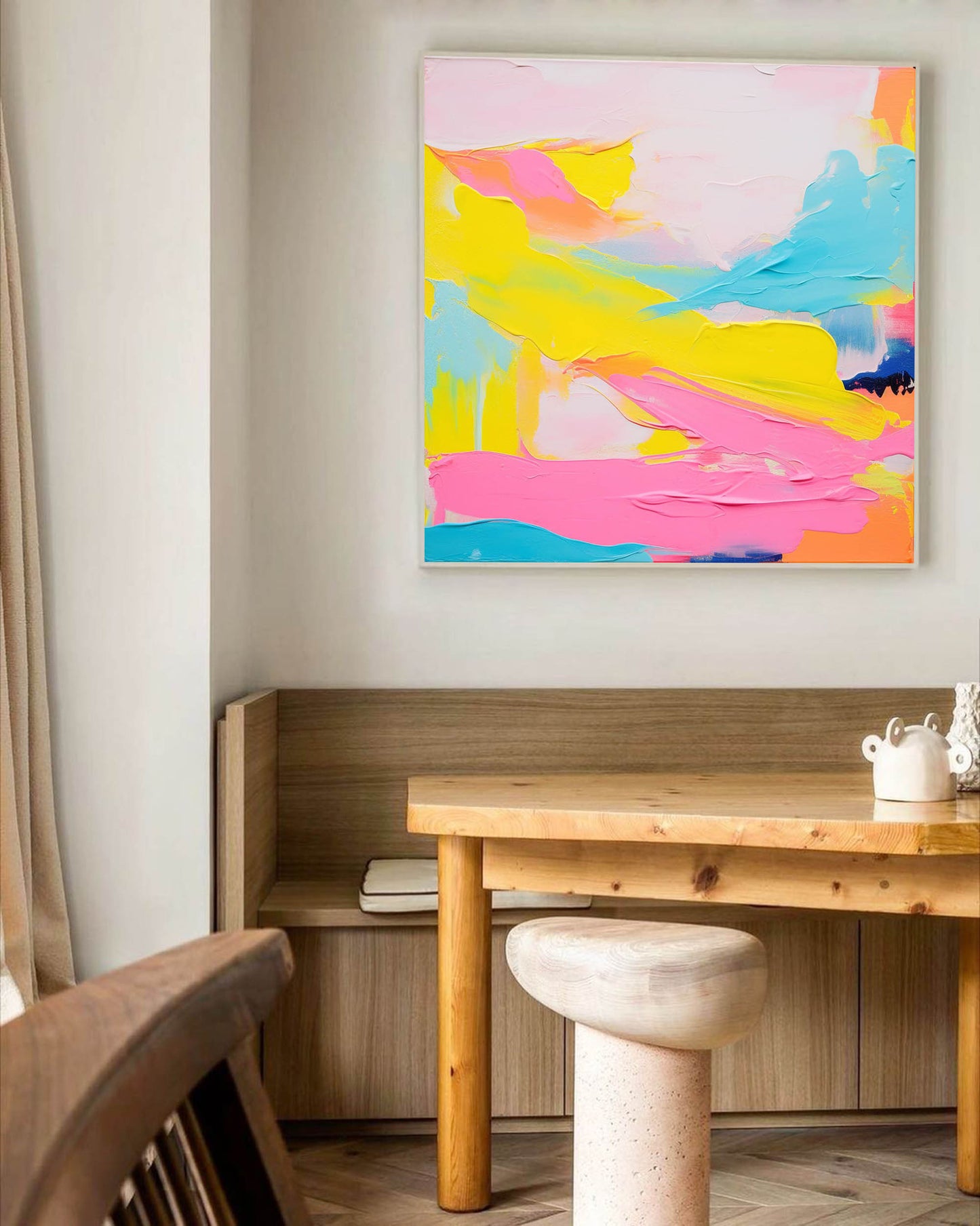 Summer Haze - Bright and Textured Vibrant Art Painting