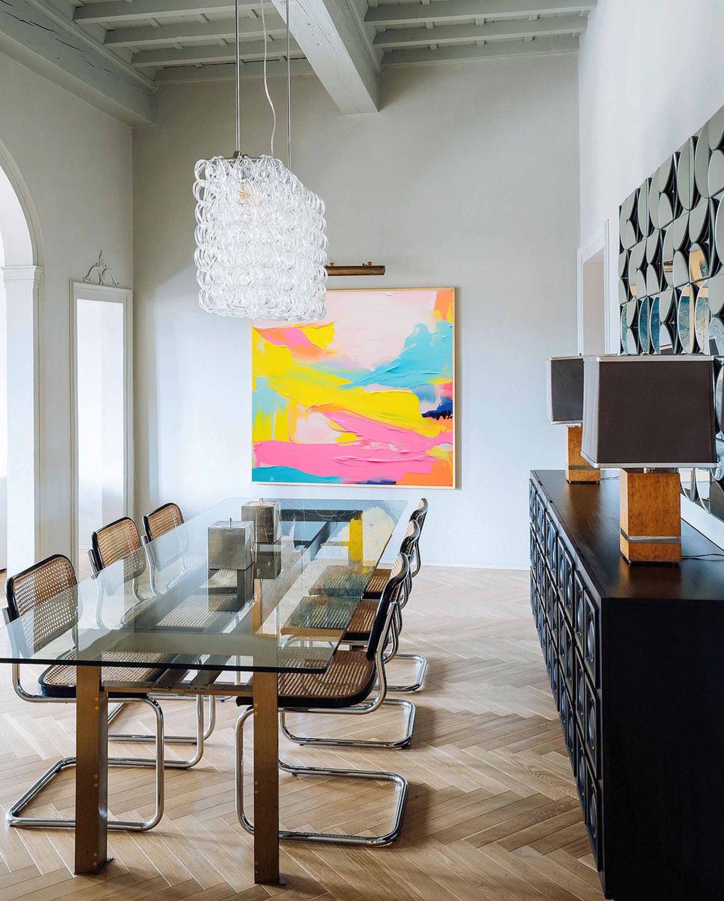 Summer Haze - Bright and Textured Vibrant Art Painting