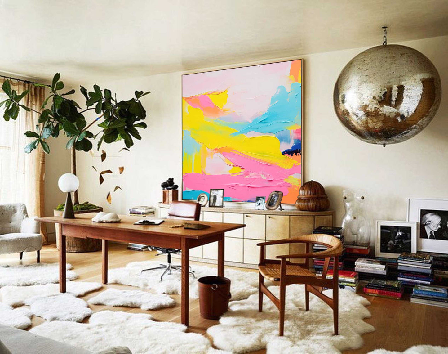 Summer Haze - Bright and Textured Vibrant Art Painting